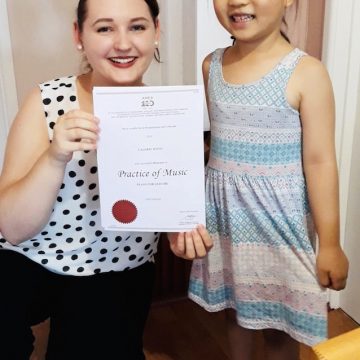 Valerie W. was awarded Honours on her first ever AMEB Piano for Leisure examination. Amazing work, Valerie!